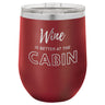 Wine Cabin 12 oz Wine Tumbler - Powder Coated