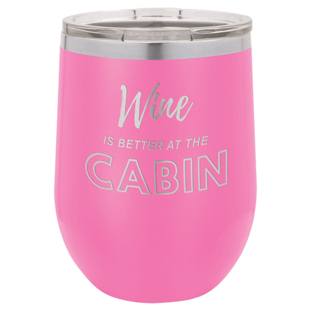 Wine Cabin 12 oz Wine Tumbler - Powder Coated