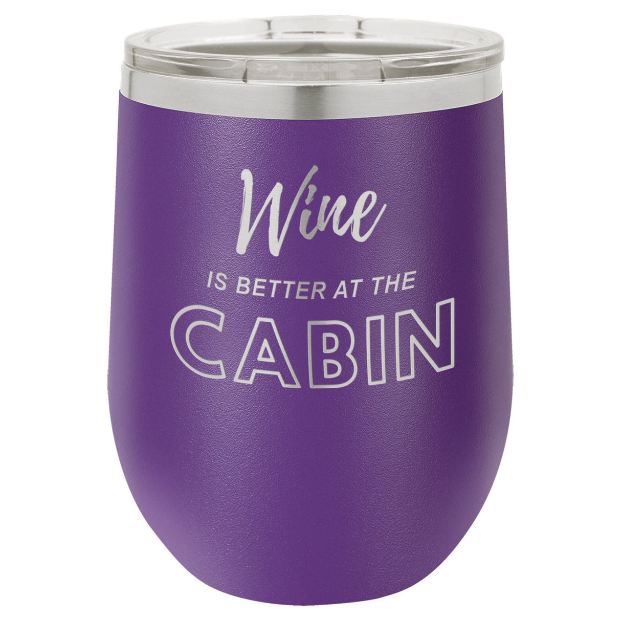 Wine Cabin 12 oz Wine Tumbler - Powder Coated