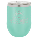 Wine Cabin 12 oz Wine Tumbler - Powder Coated