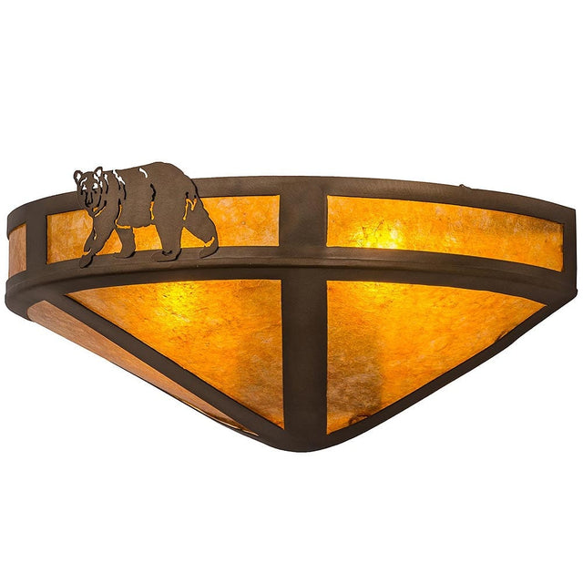 Amber Bear Wall Sconce