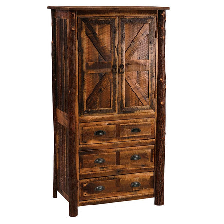 Barnwood 3 Drawer Armoire