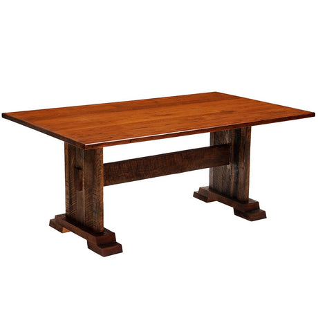 Barnwood Harvest Dining Table - Antique Oak