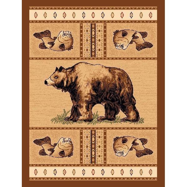 Bass n Bear Lodge Area Rug