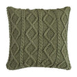 Sage Cable Knit Pillow