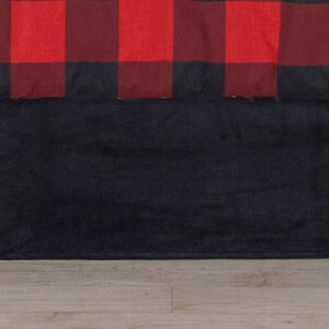 Black Bear Plaid Bedskirts