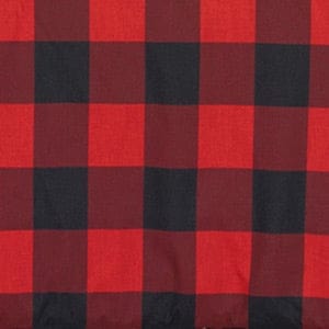 Black Bear Plaid Valance