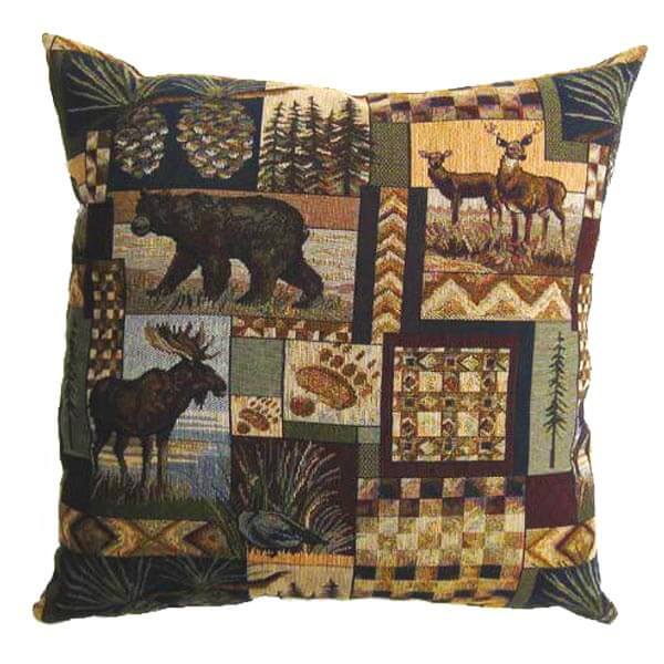 Cabin Patchwork Pillow Cabin Place The Cabin Place