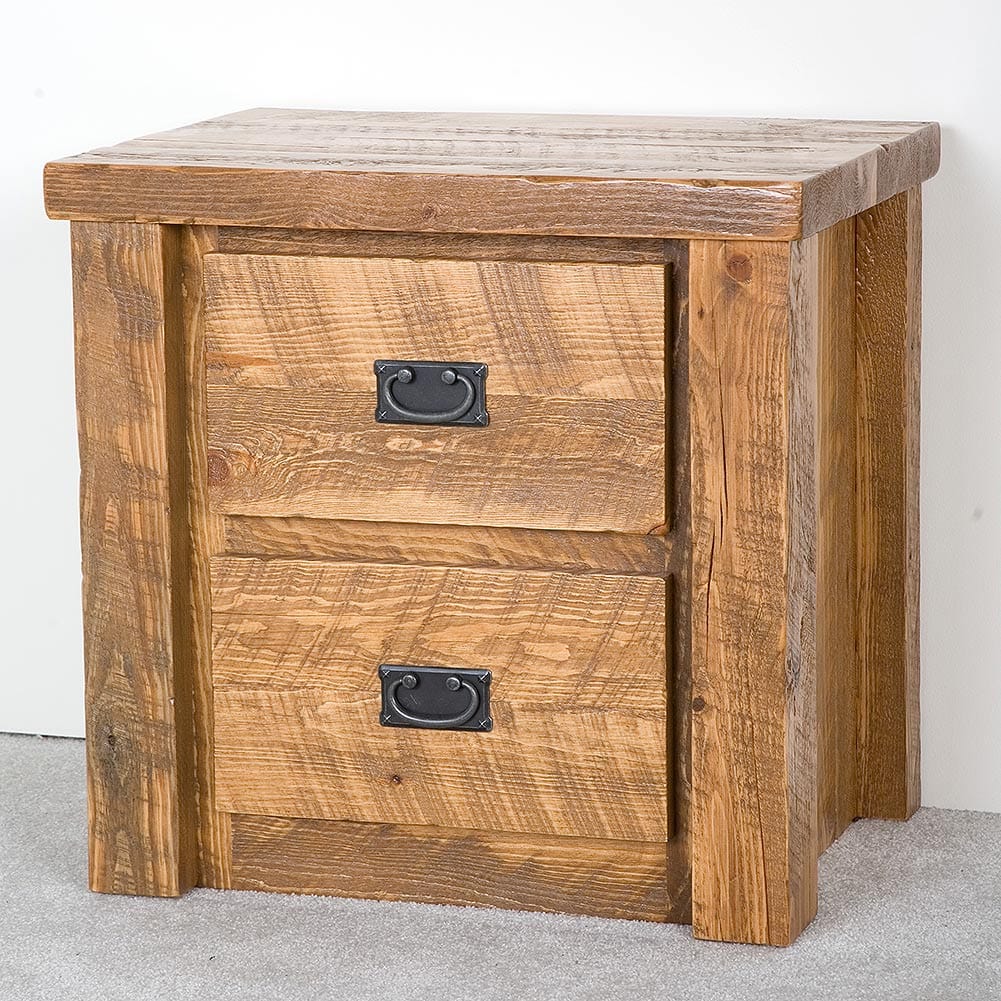 Caldwell Brook Barnwood Lite 2 Drawer Nightstand