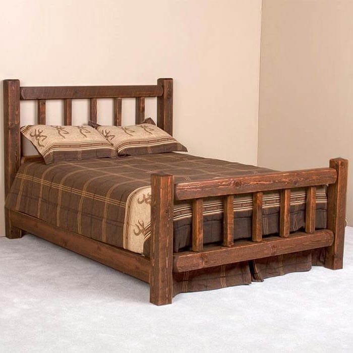 Caldwell Brook Dark Timbers Barnwood Bed