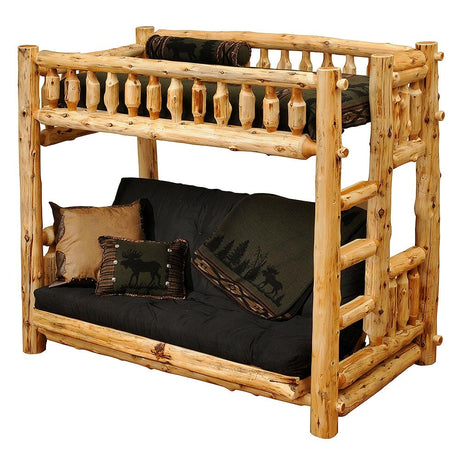 Cedar Log Single/Futon Log Bunk