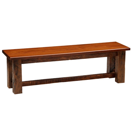 Farmhouse Barnwood Bench - Antique Oak