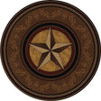 Gilded Star 8' Round Rug