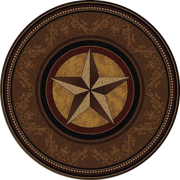 Gilded Star 8' Round Rug