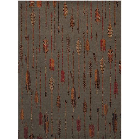 Gray Arrow Area Rug