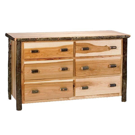 Hickory 6 Drawer Dresser