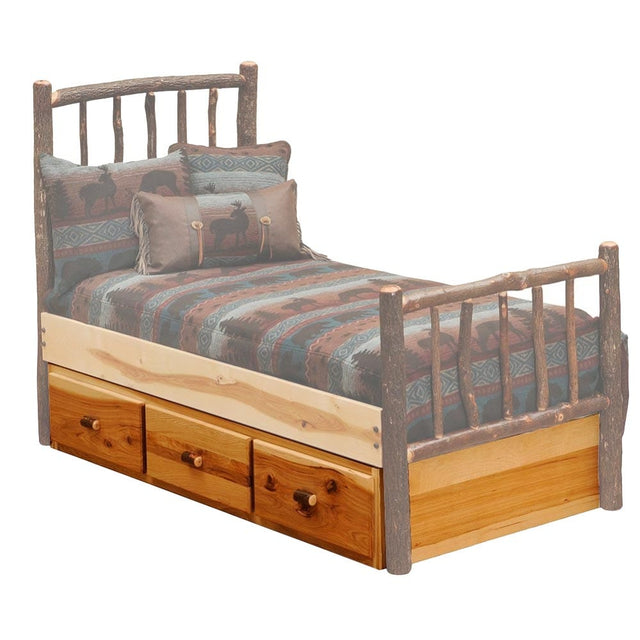 Hickory Underbed 3 Drawer Dresser