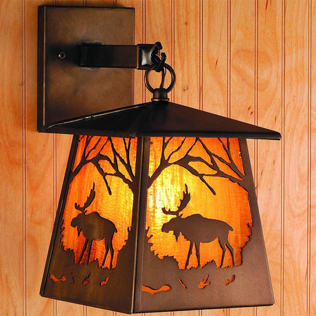 Moose Lantern Wall Mount