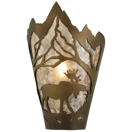 Moose Mountain Top Wall Sconce