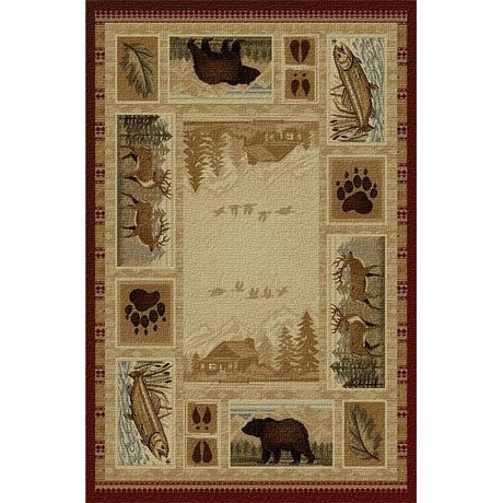 Mountain Cabin Lodge Area Rug