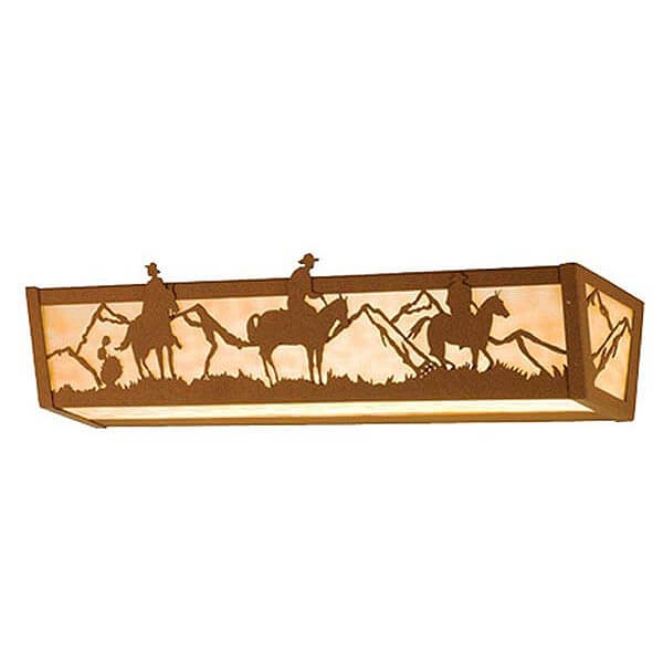 Mountain Cowboy Vanity Light Fixture