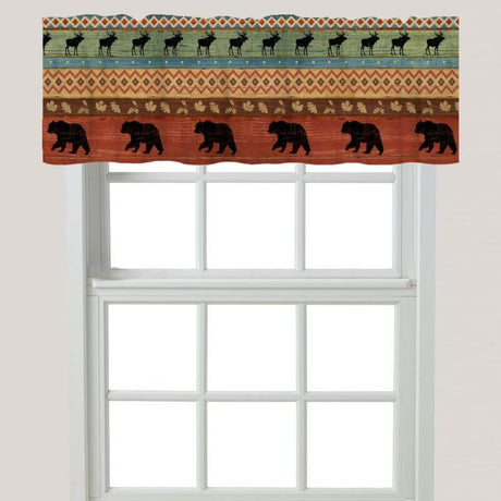 Native Bear & Moose Valance