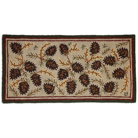 Northwood's Cones Hooked Wool Rug