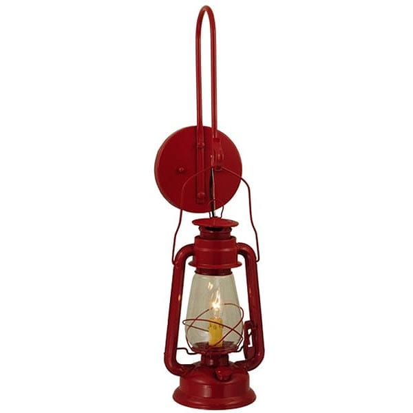 Nostalgic Small Red Lantern Wall Sconce