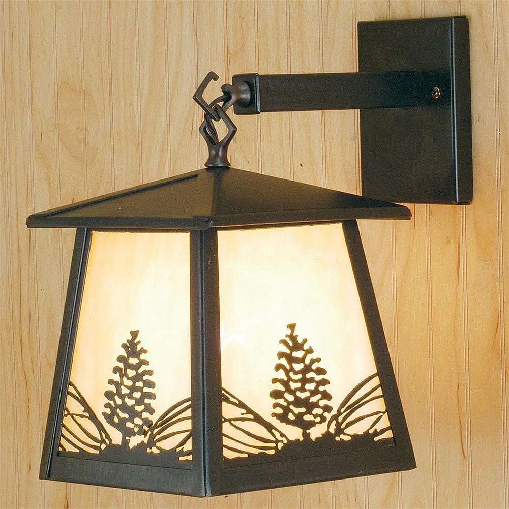 Pine Cone Lantern Wall Mount