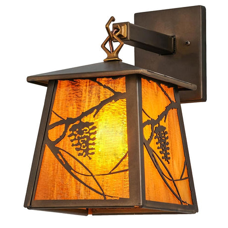 Pine Cone Lantern Wall Sconce