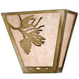 Pine Cone Wall Sconce with Diamond Trim