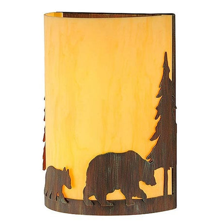 Pinewood Bears Wall Sconce