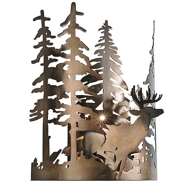 Ponderosa Whitetail Wall Sconce