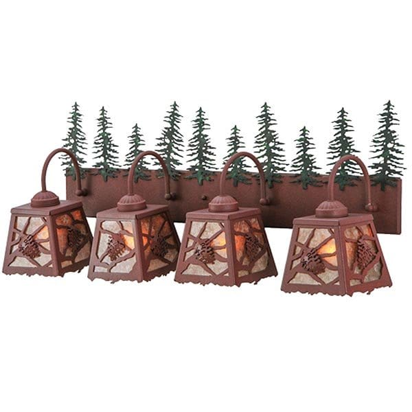 Rustic Pines Vanity 4 Light Fixture