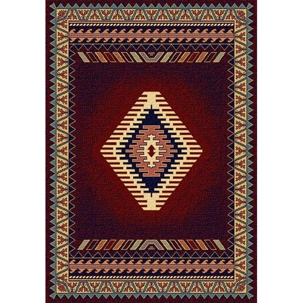 Saguaro Burgundy Area Rug