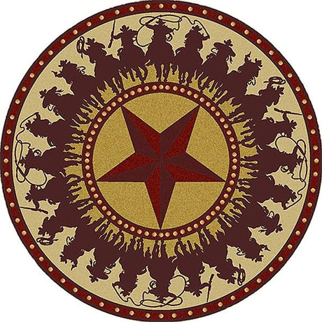 Sheriff's Posse 8' Round Rug