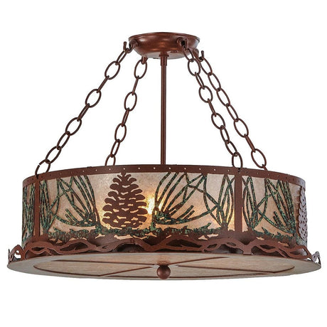 Strunk Pine Cone Chandelier