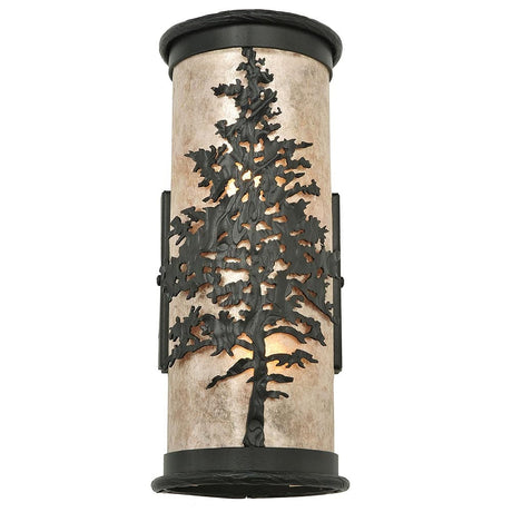 Tamarack Silver Mica Wall Sconce