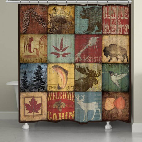 Woodland Lodge Shower Curtain